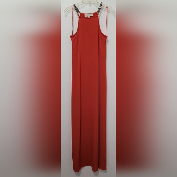 MICHAEL Michael Kors Dresses & Skirts - Michael Kors women's maxi dress, XS, burnt orange and brass detail